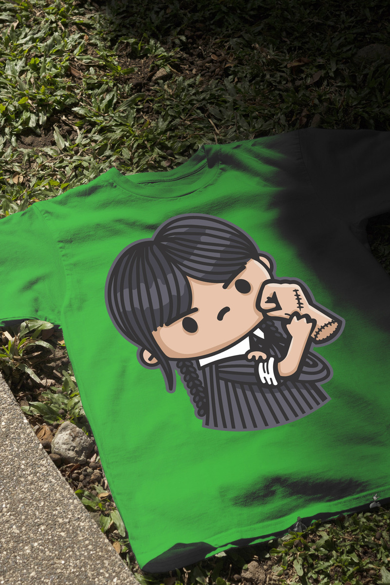 Remera: Merlina Chibi Memoestampados - Imagen 12