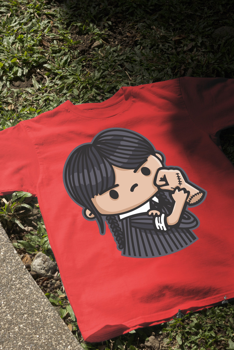 Remera: Merlina Chibi Memoestampados - Imagen 9