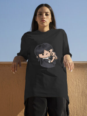 Remera: Merlina Chibi Memoestampados