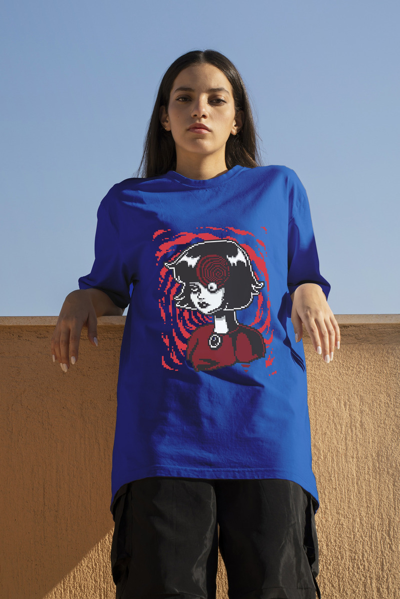 Remera: Junji Ito-anime Ojo Memoestampados - Imagen 4