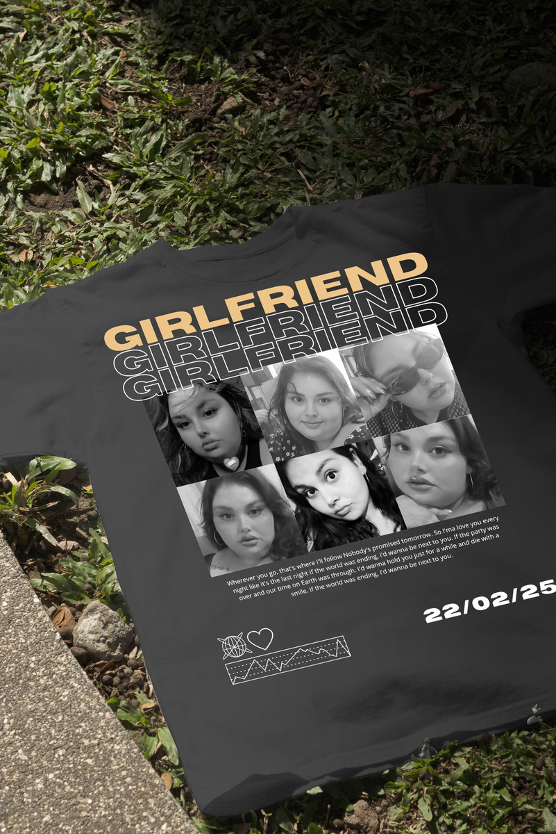 Remera Girlfriend Personalizada San Valentin +caja+bombones - Imagen 3