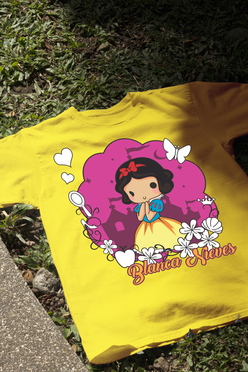 Remera: Blanca Nieves Chibis Memoestampados - Imagen 15