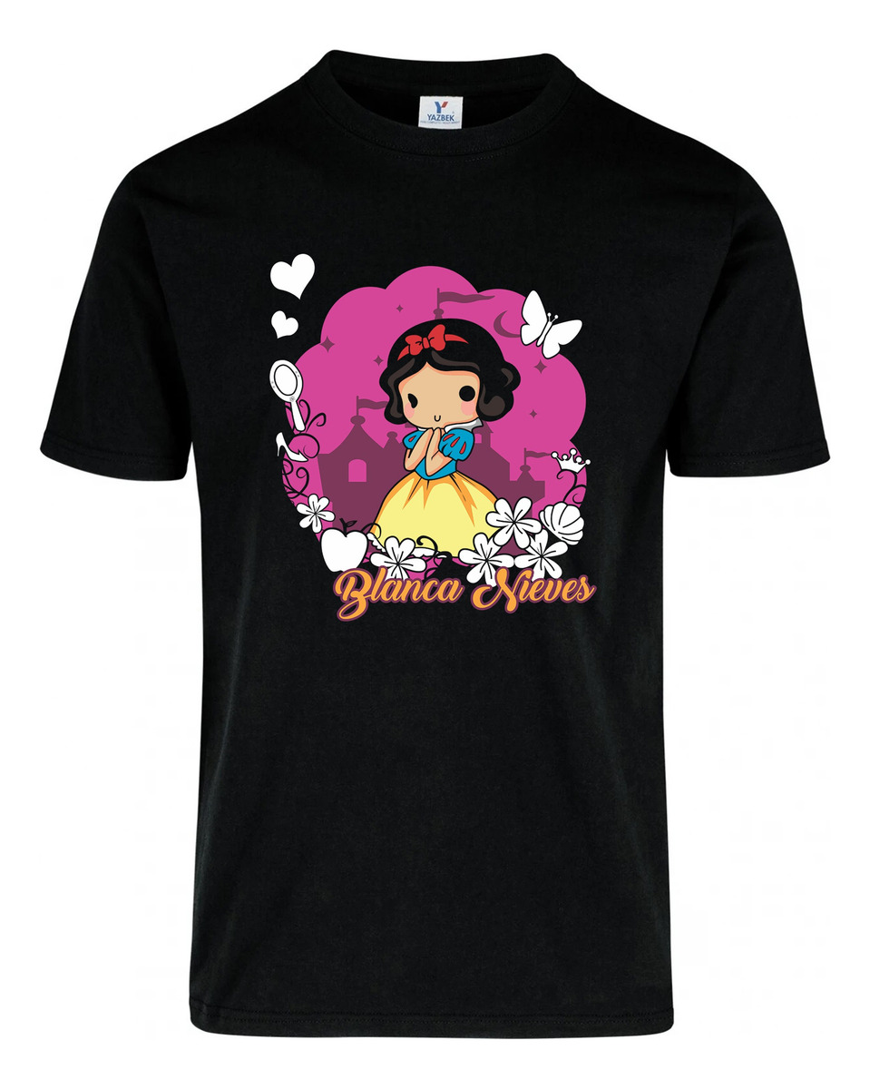 Remera: Blanca Nieves Chibis Memoestampados - Imagen 2