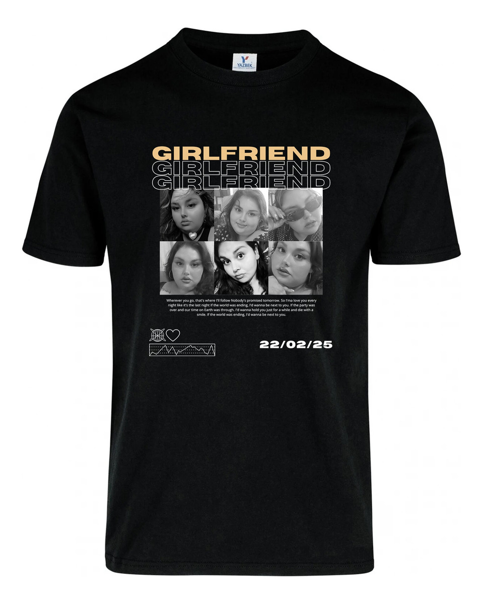 Remera Girlfriend Personalizada San Valentin +caja+bombones - Imagen 2