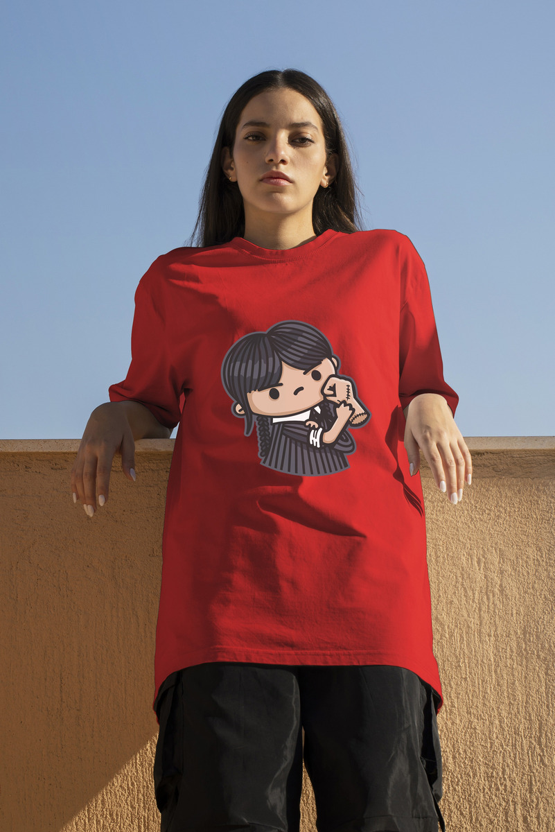 Remera: Merlina Chibi Memoestampados - Imagen 7
