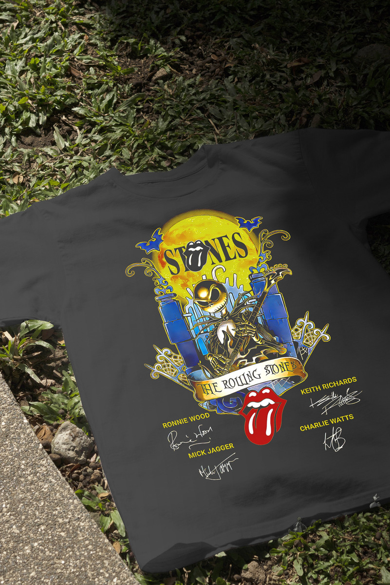 Remera: The Rolling Stons Firmas Memoestampados - Imagen 4