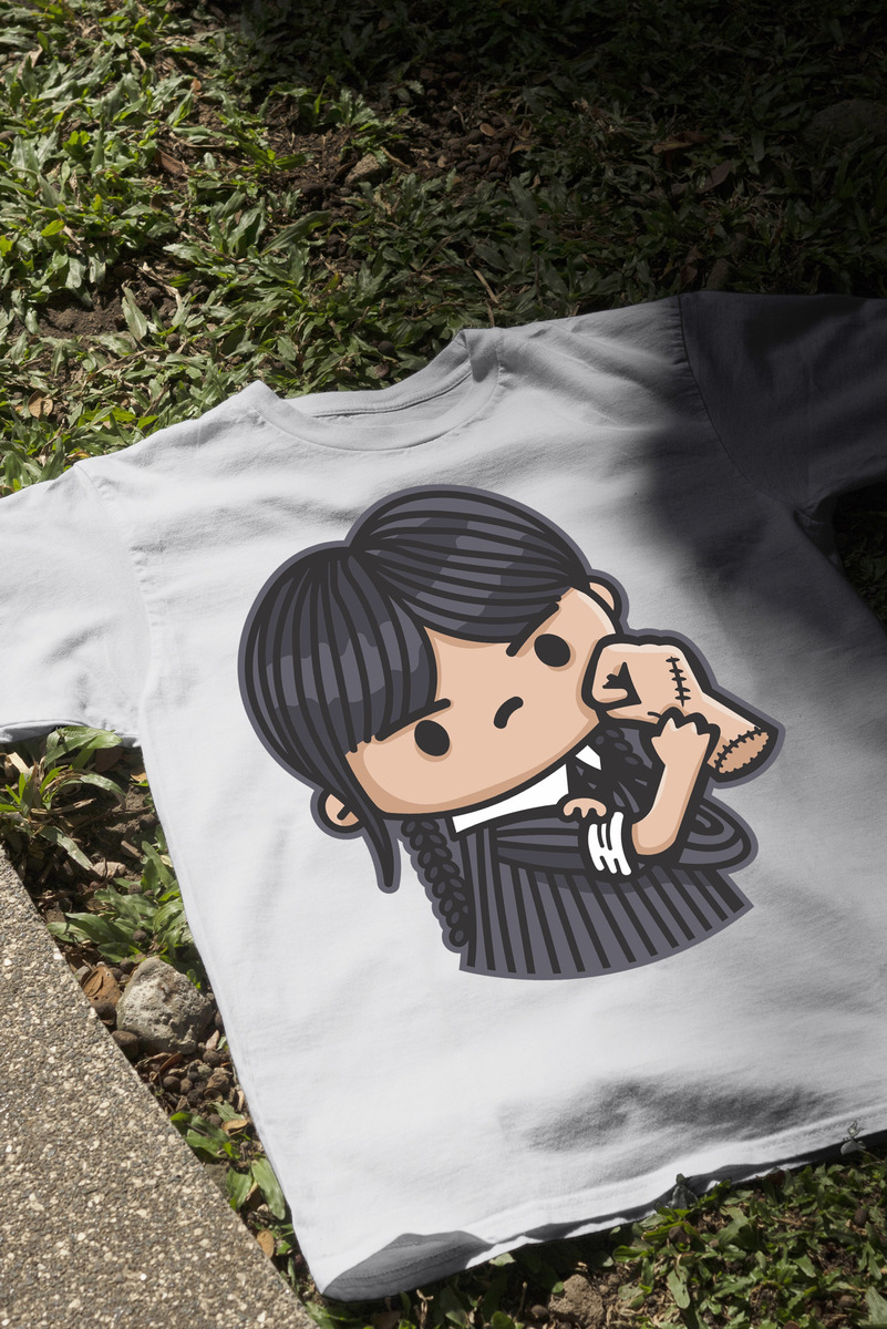 Remera: Merlina Chibi Memoestampados - Imagen 18