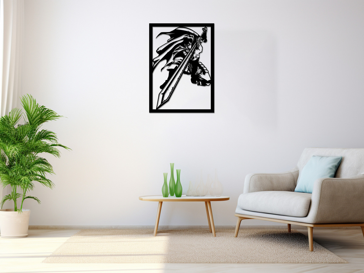 Cuadro Berserk Guts Calado 30x40 Memo Estampados - Imagen 3