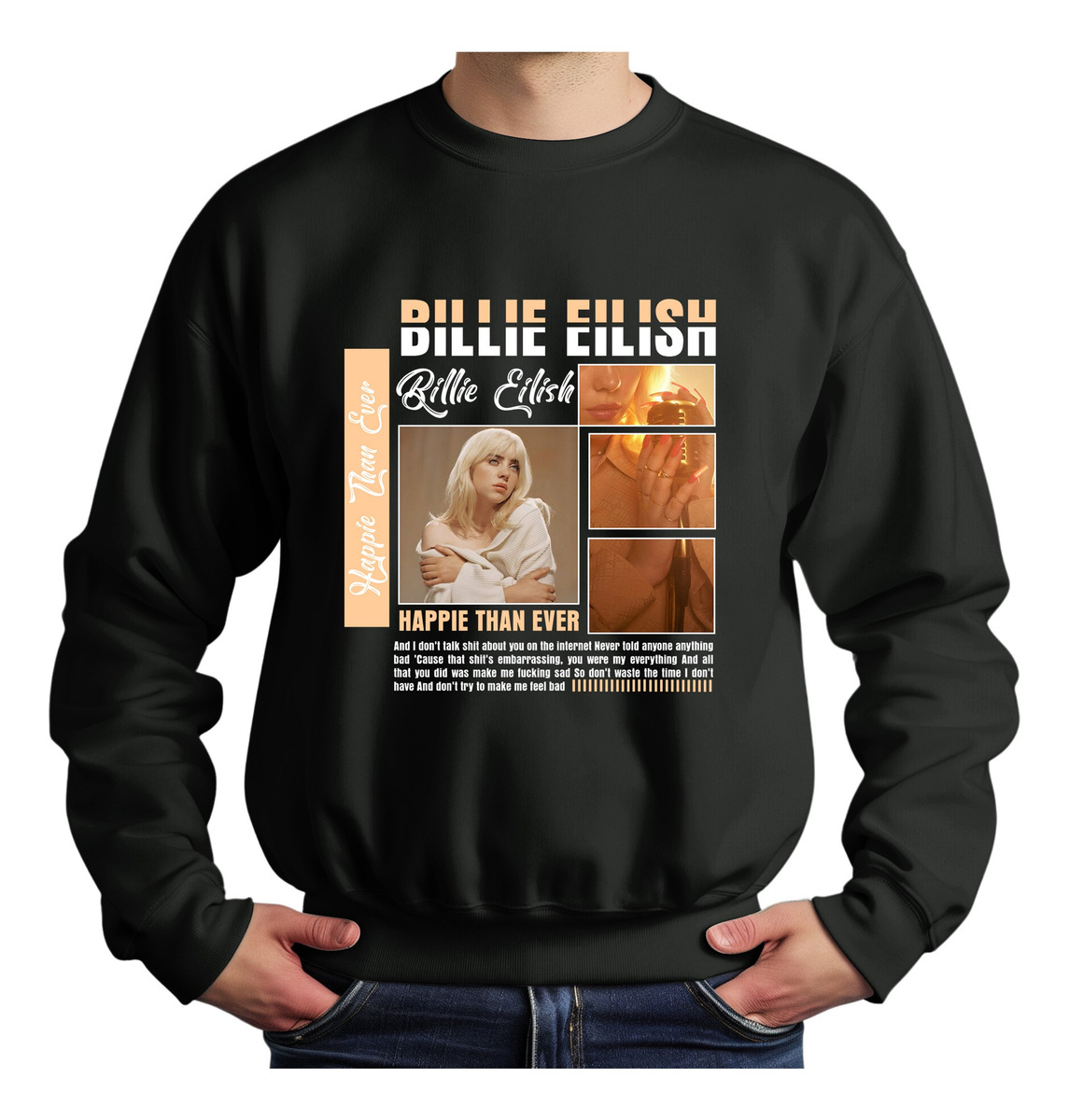 Buzo Billie Eilish 02 Memoestampados - Imagen 3