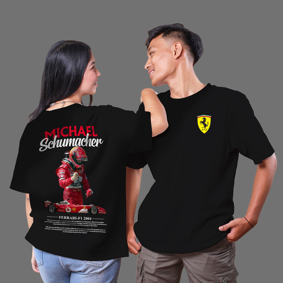 Remera: Michael Schumacher F1 01 Memoestampados - Imagen 5
