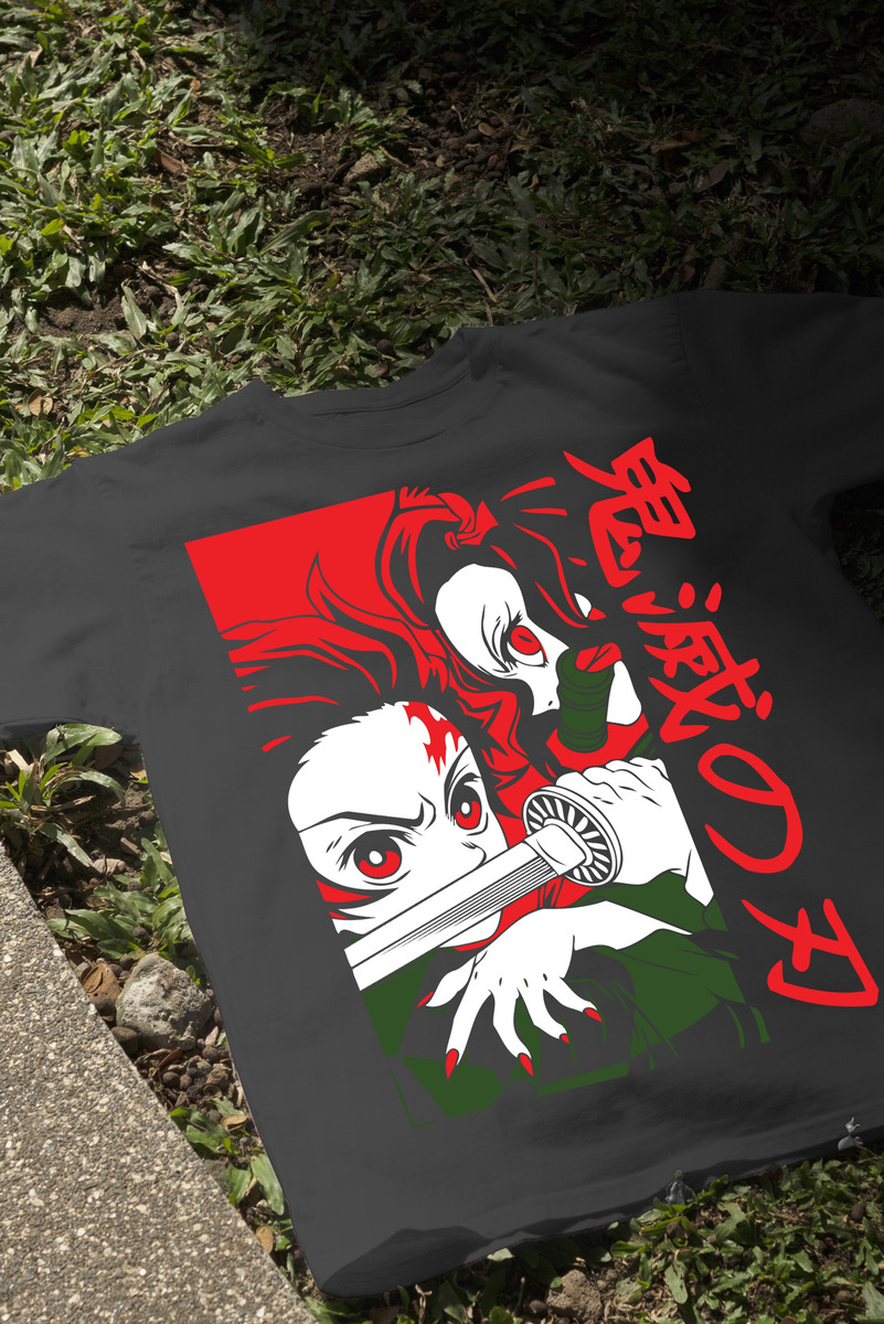 Remera: Nezuko Y Tanjiro Kamado 01 Memoestampados - Imagen 4