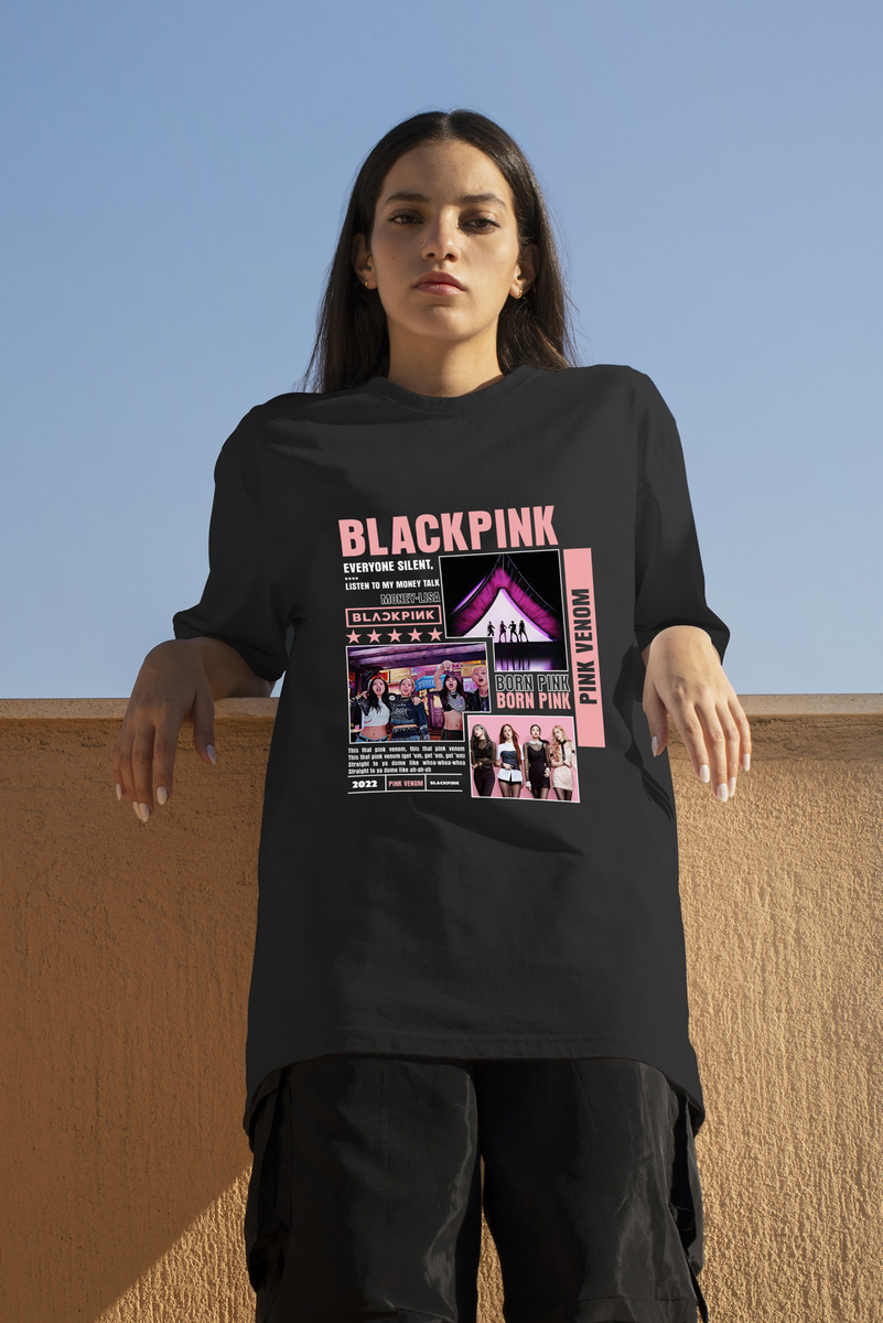 Remera: Black Pink 01 Memoestampados - Imagen 3