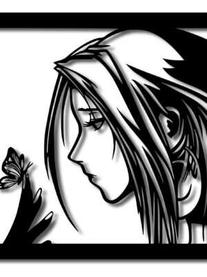 Cuadro Anime Girl 1 Calado 40x36 Memo Estampados
