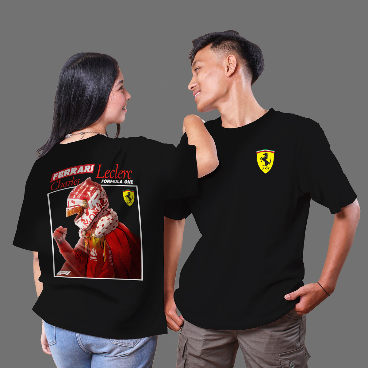 Remera: Charles Leclerc F1 03 Memoestampados - Imagen 4