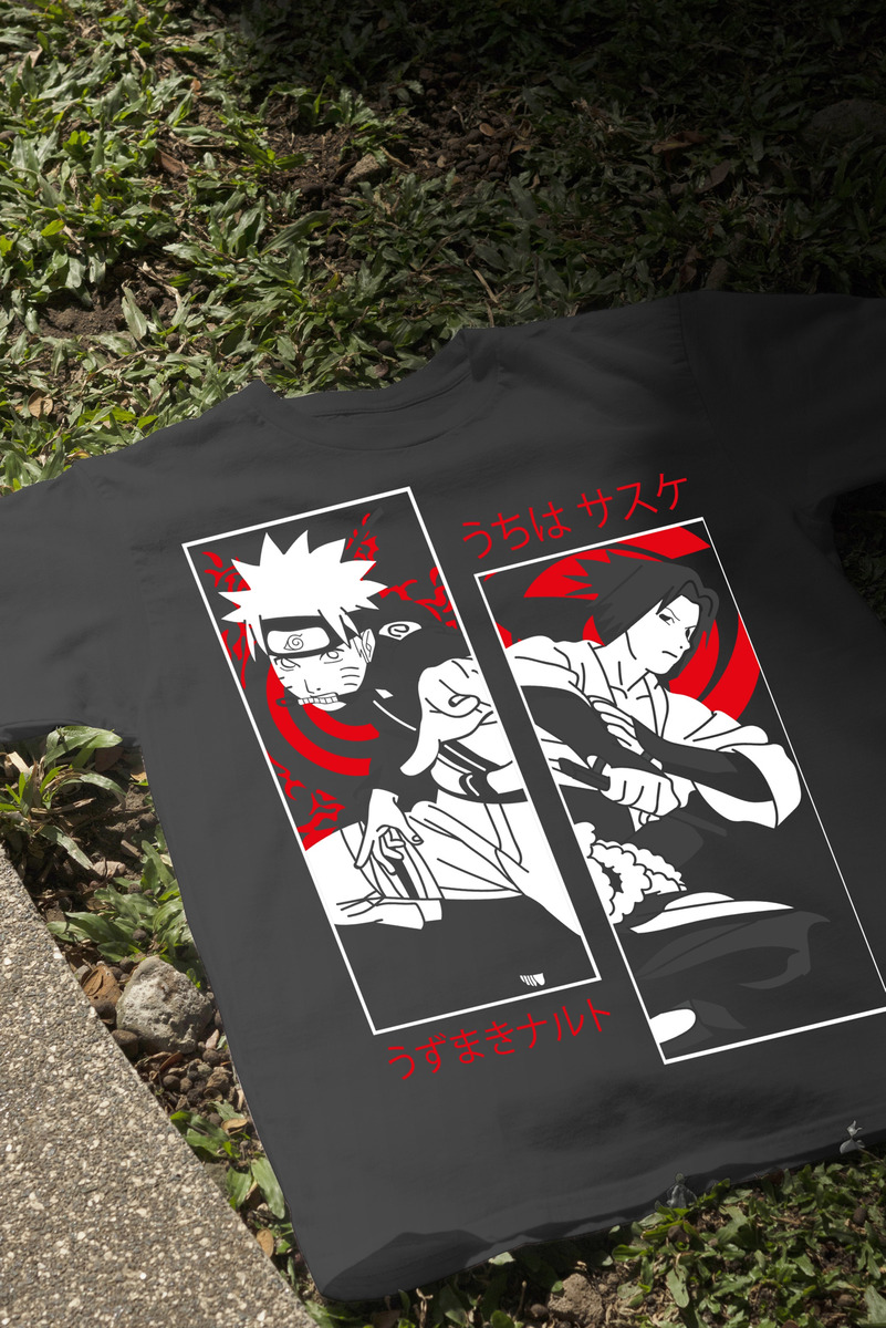 Remera: Naruto Y Sasuke 01 Memoestampados - Imagen 4
