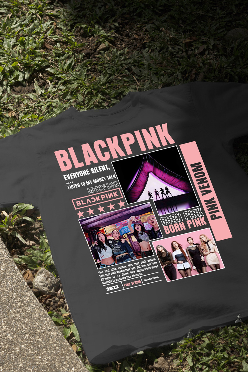 Remera: Black Pink 01 Memoestampados - Imagen 4