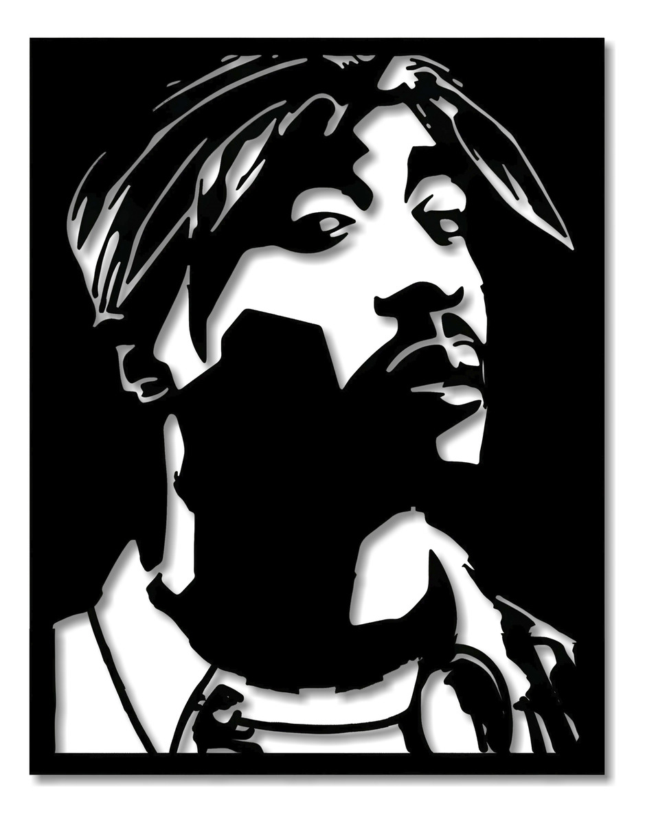 Cuadro Tupac Calado 40x31 Memo Estampados
