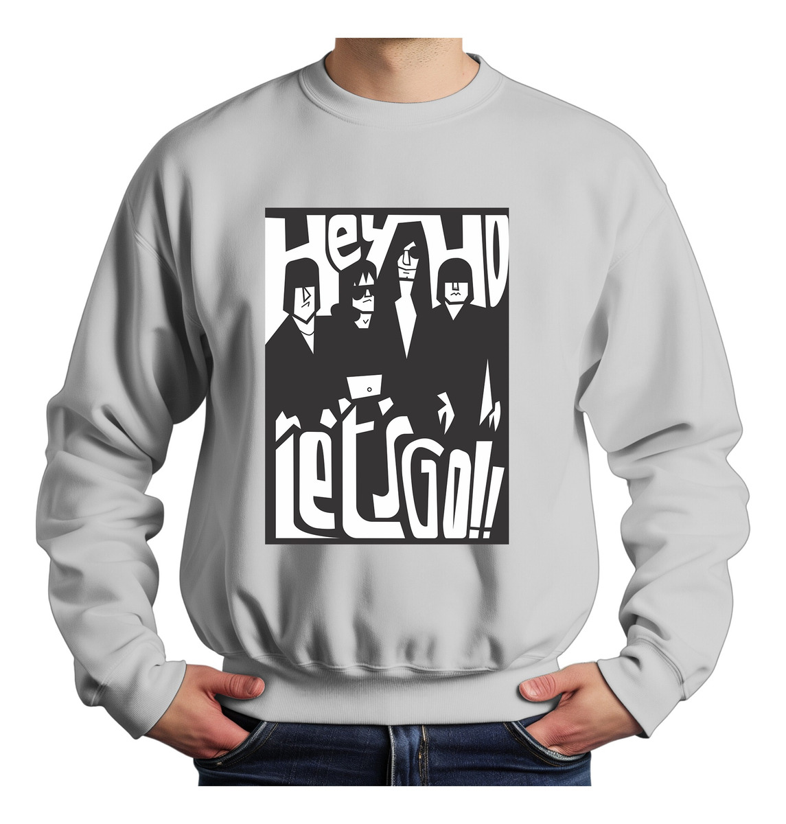 Buzo Ramones Hey Ho Lets Go Memoestampados - Imagen 13