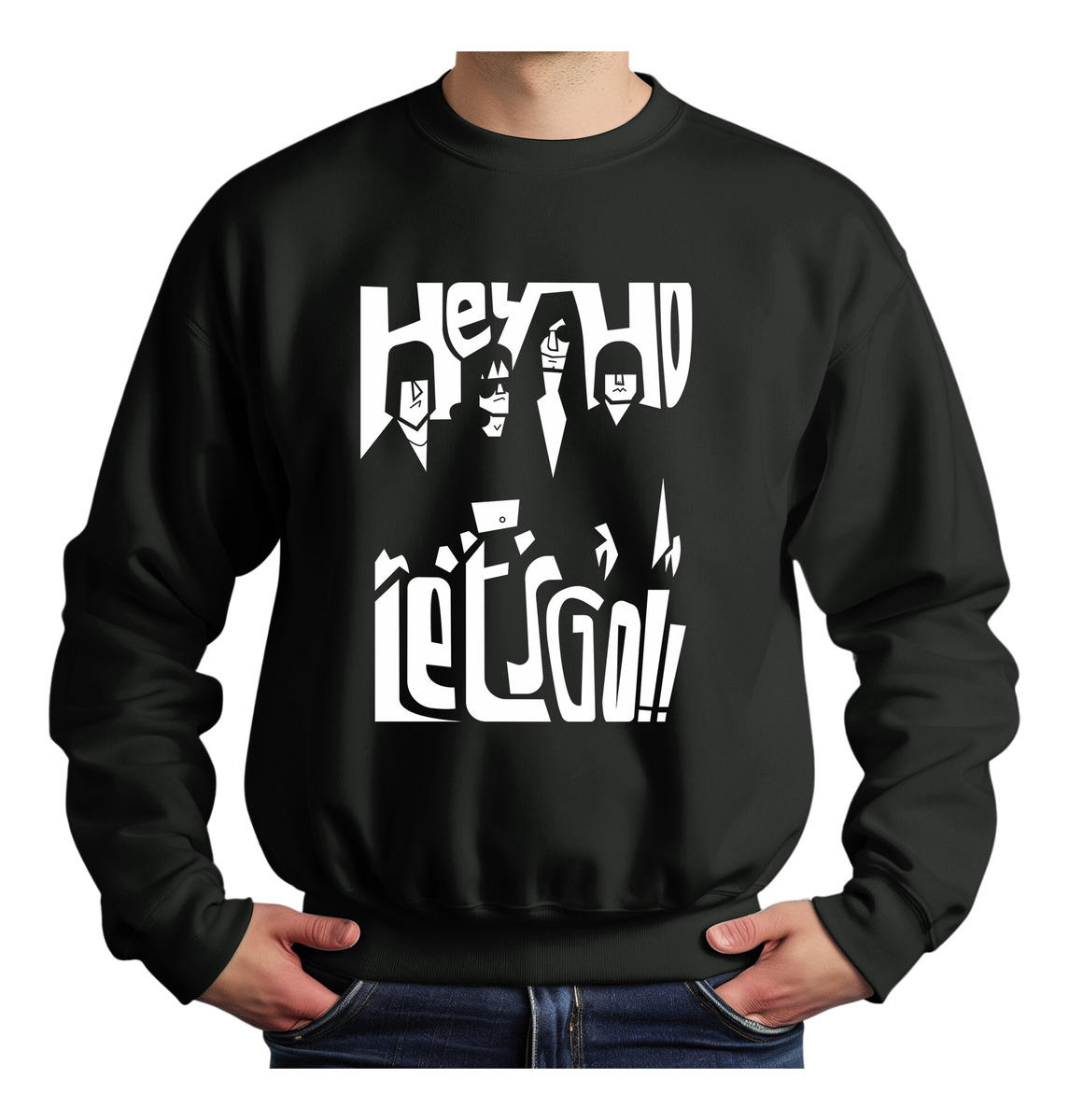 Buzo Ramones Hey Ho Lets Go Memoestampados - Imagen 8