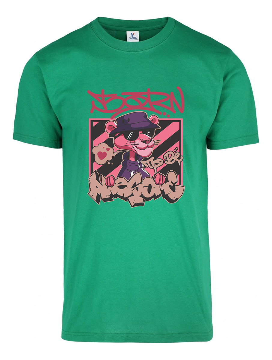 Remera: Born To Be Awesome Pink Panther Memoestampados - Imagen 17