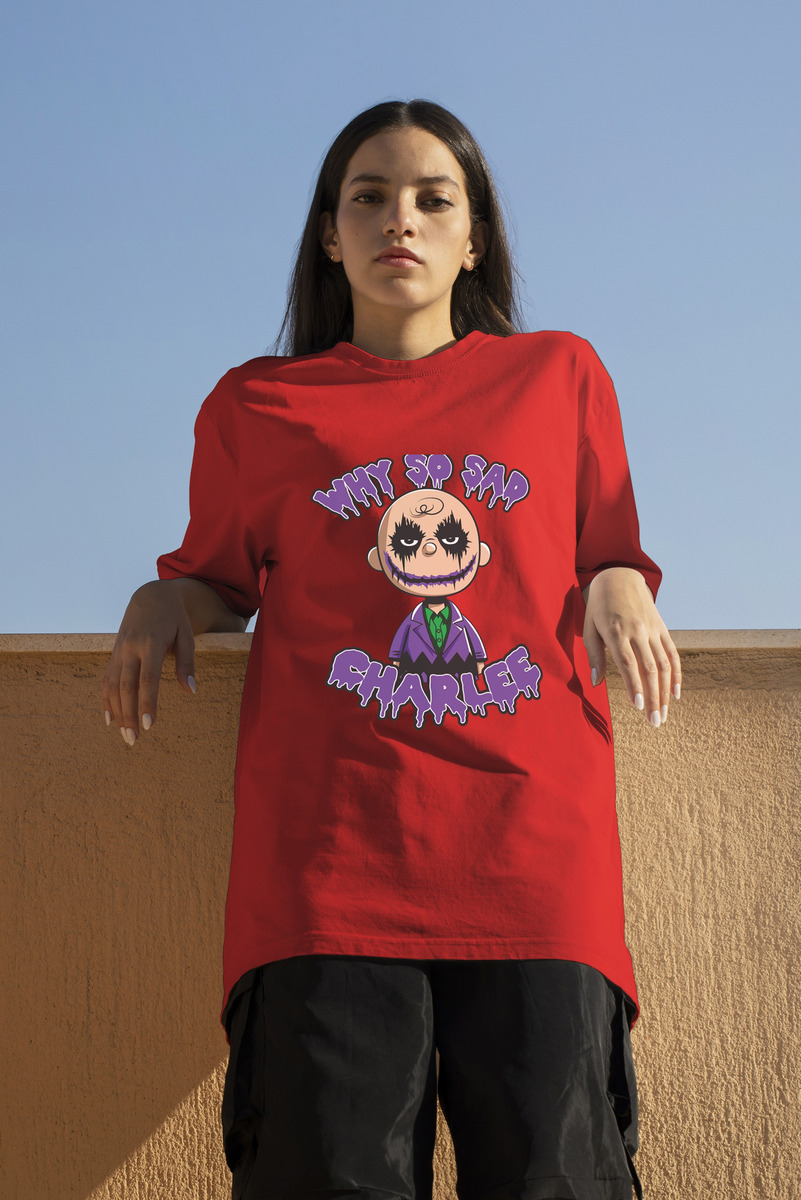 Remera: Why So Sad Charlee Memoestampados - Imagen 17