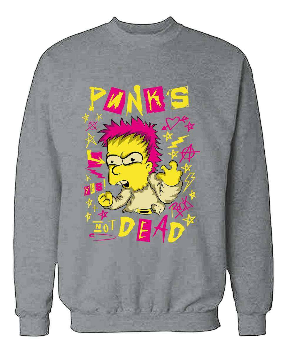 Buzo Bart Punks Not Dead Memoestampados - Imagen 7