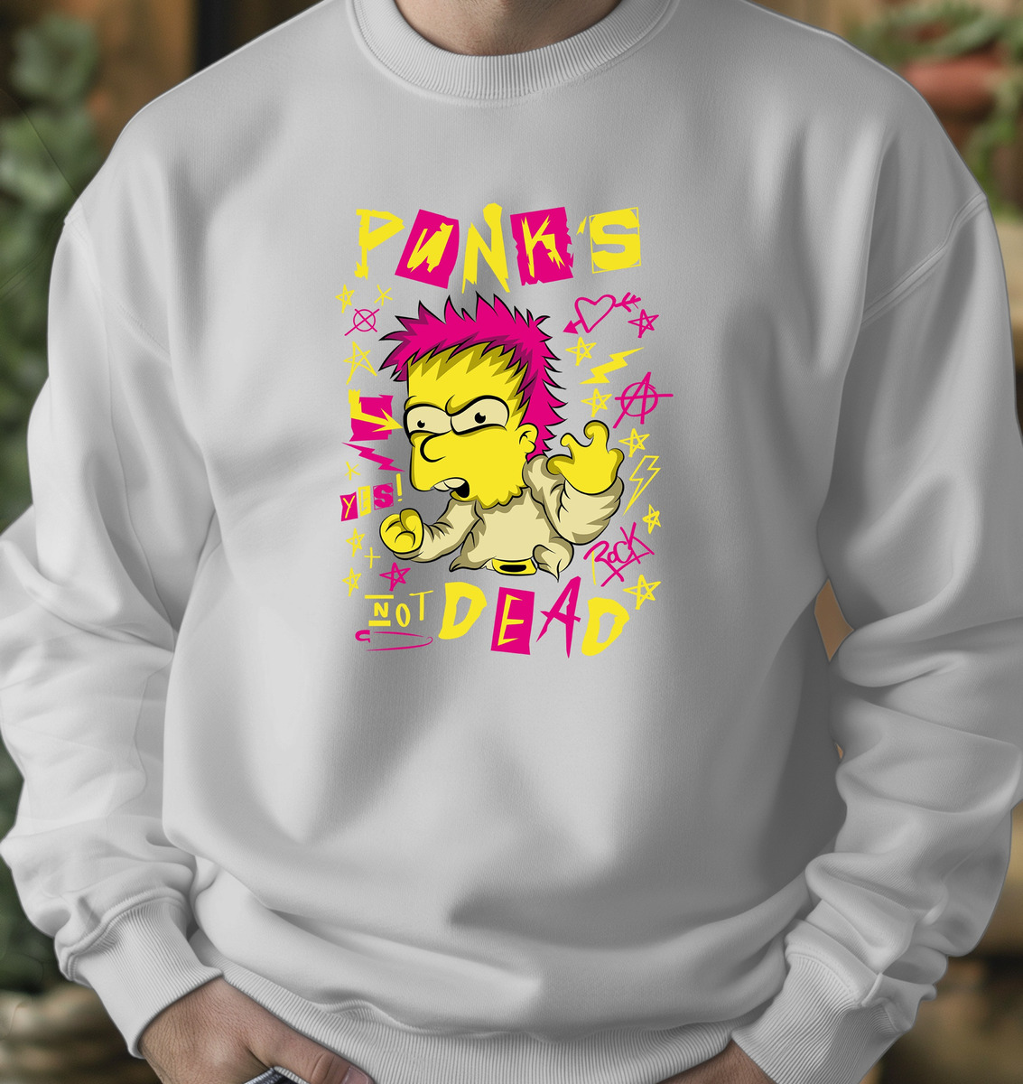 Buzo Bart Punks Not Dead Memoestampados - Imagen 6