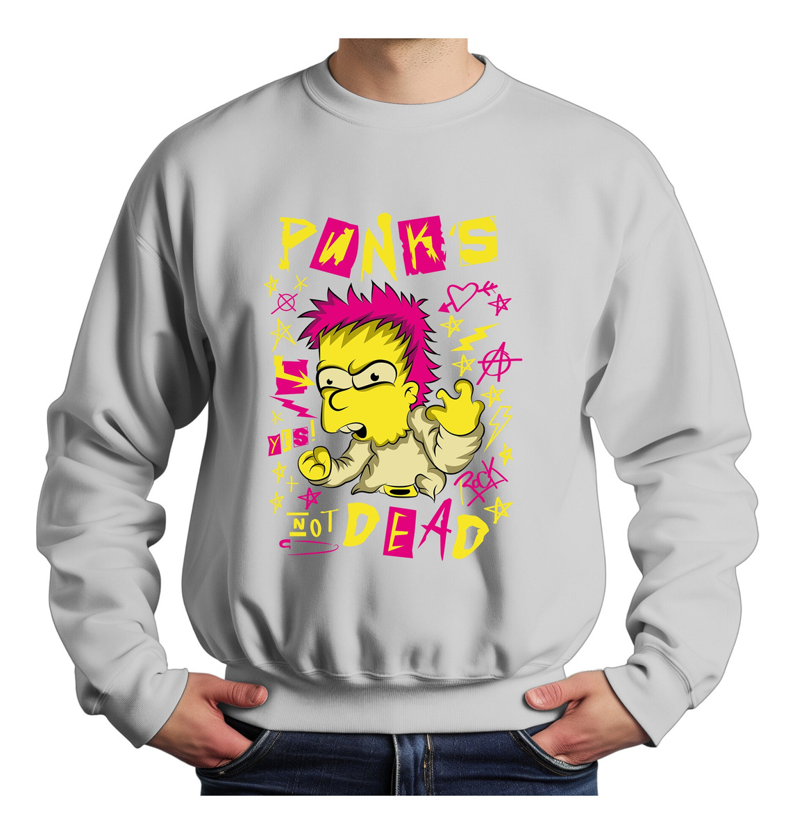 Buzo Bart Punks Not Dead Memoestampados - Imagen 8