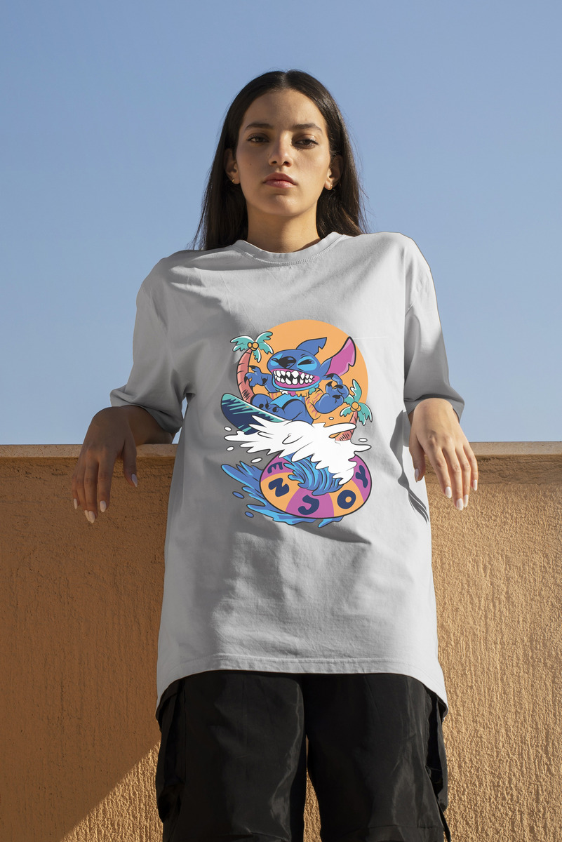 Remera: Stitch Surf Memoestampados - Imagen 14