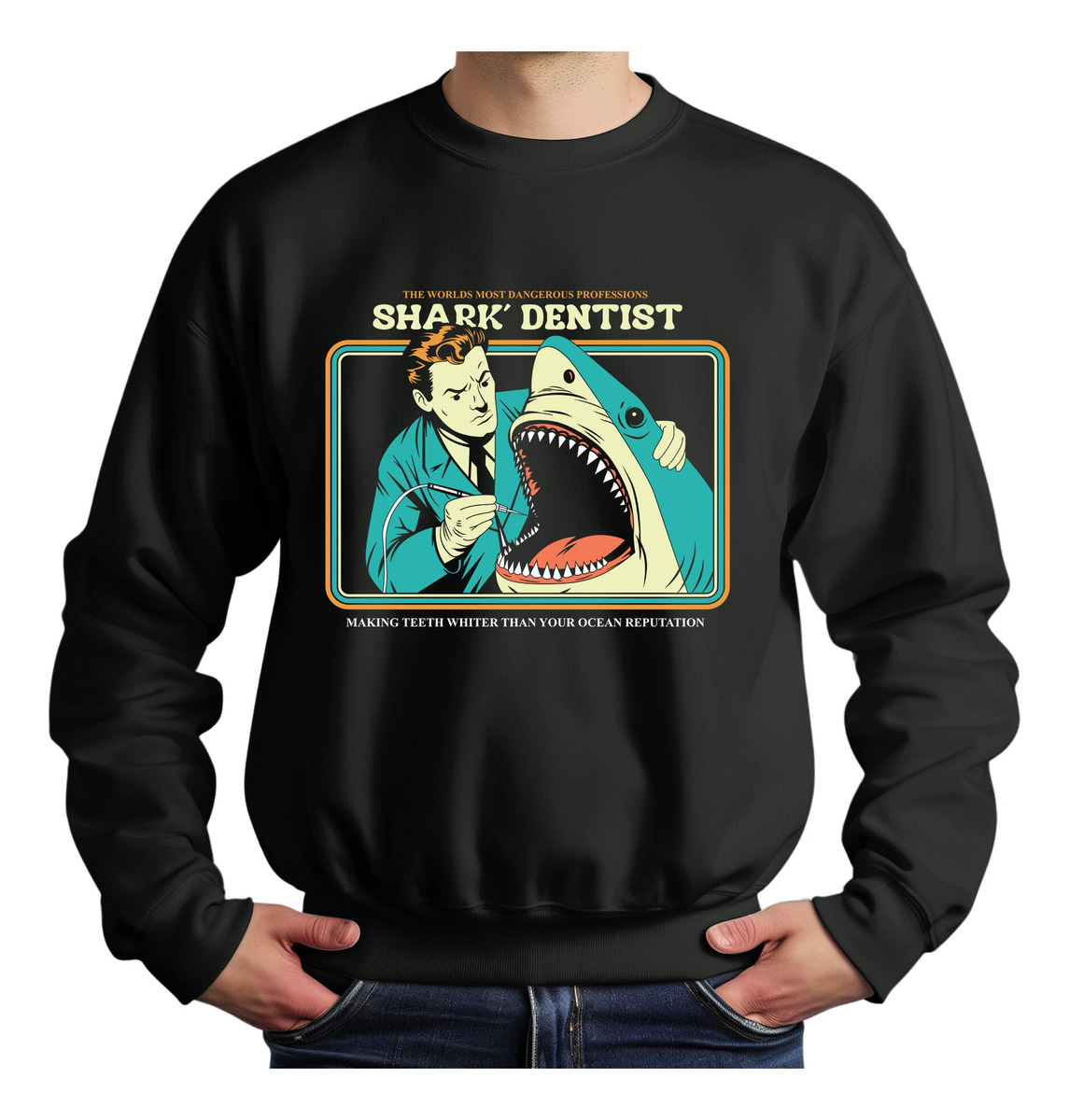 Buzo Shark Dentist Memoestampados - Imagen 2