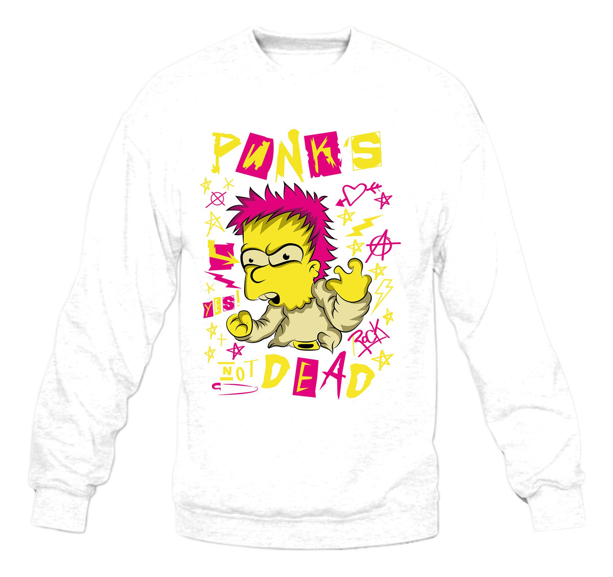 Buzo Bart Punks Not Dead Memoestampados - Imagen 4