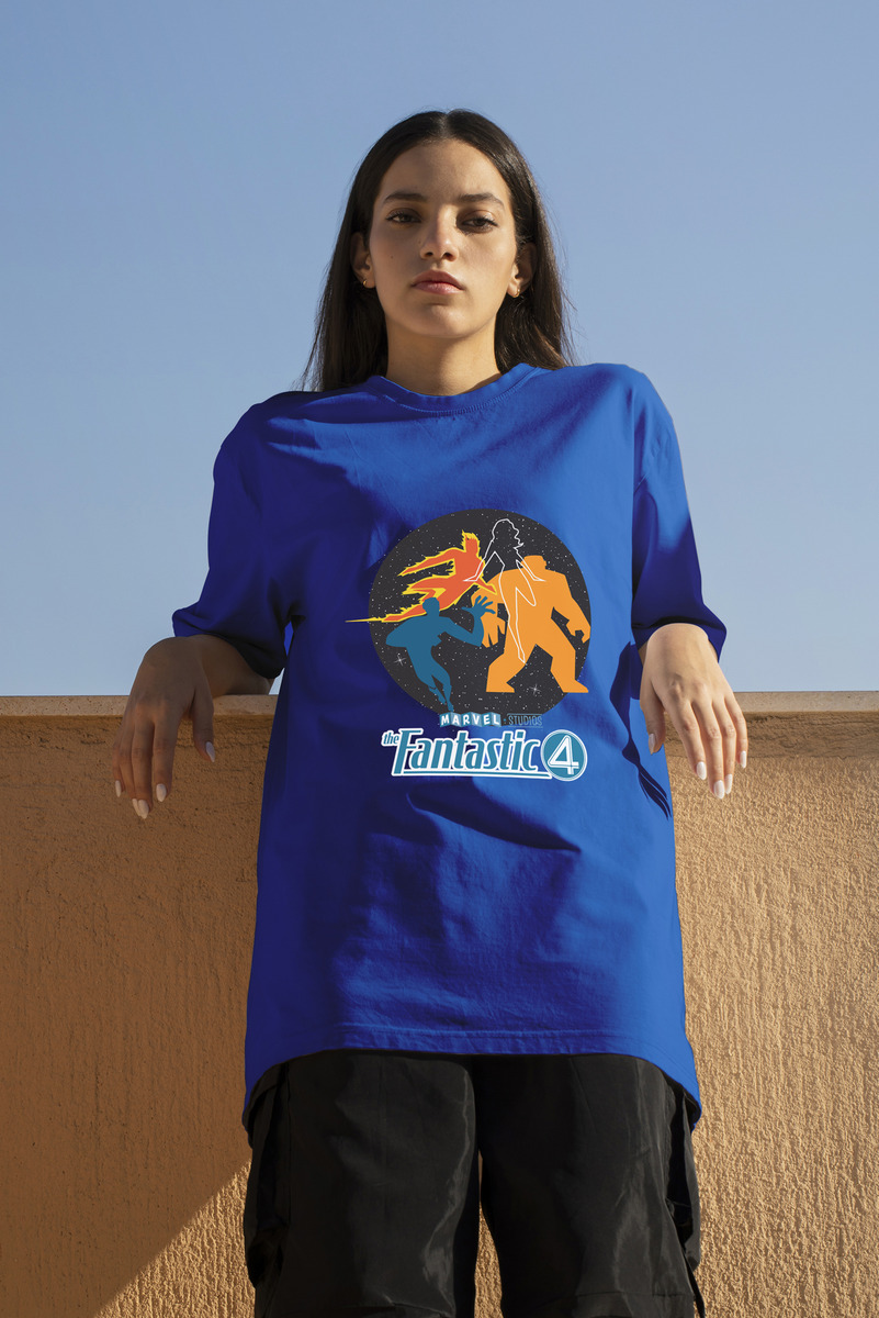 Remera: Los 4 Fantasticos Siluetas Memoestampados - Imagen 8