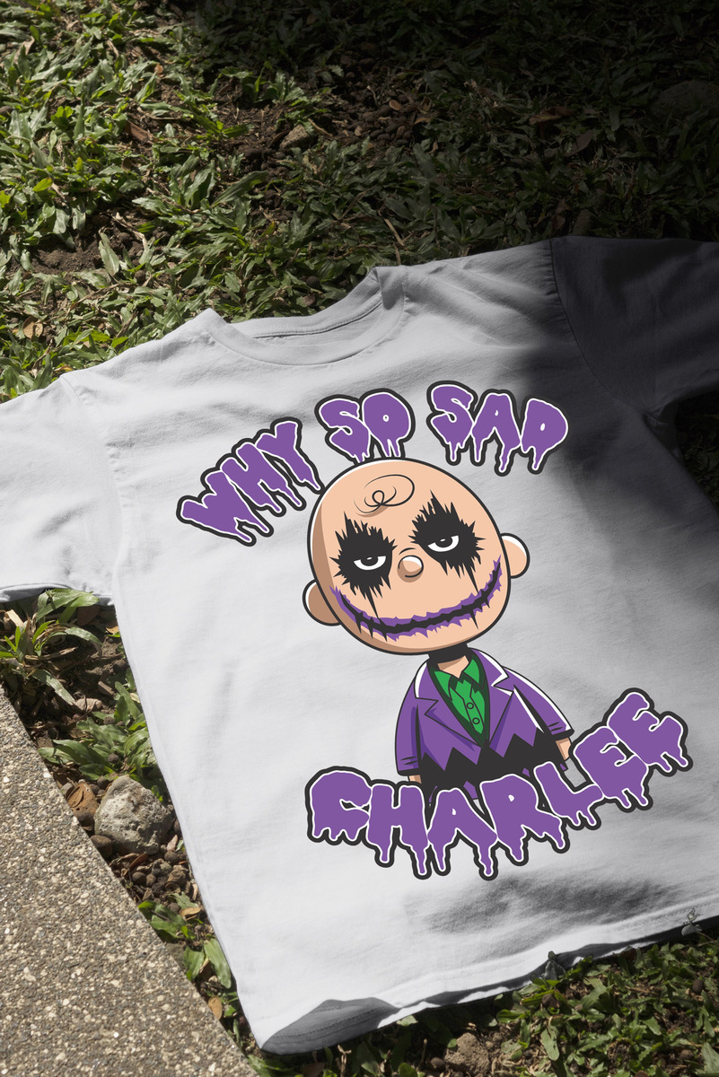 Remera: Why So Sad Charlee Memoestampados - Imagen 15