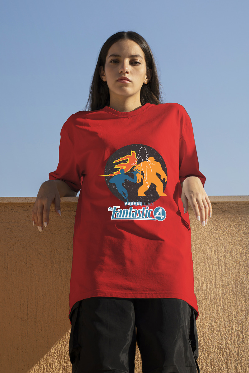 Remera: Los 4 Fantasticos Siluetas Memoestampados - Imagen 17