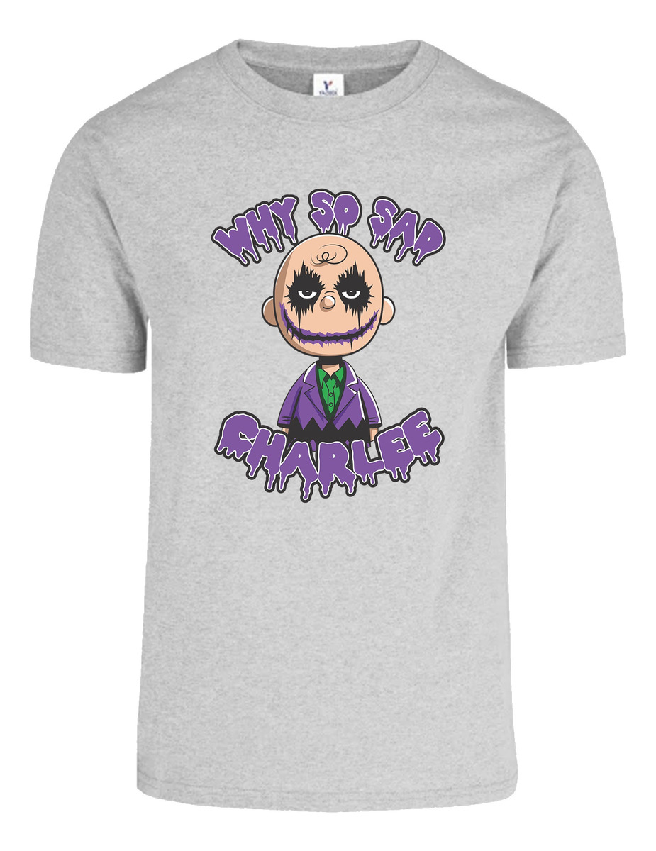 Remera: Why So Sad Charlee Memoestampados - Imagen 13