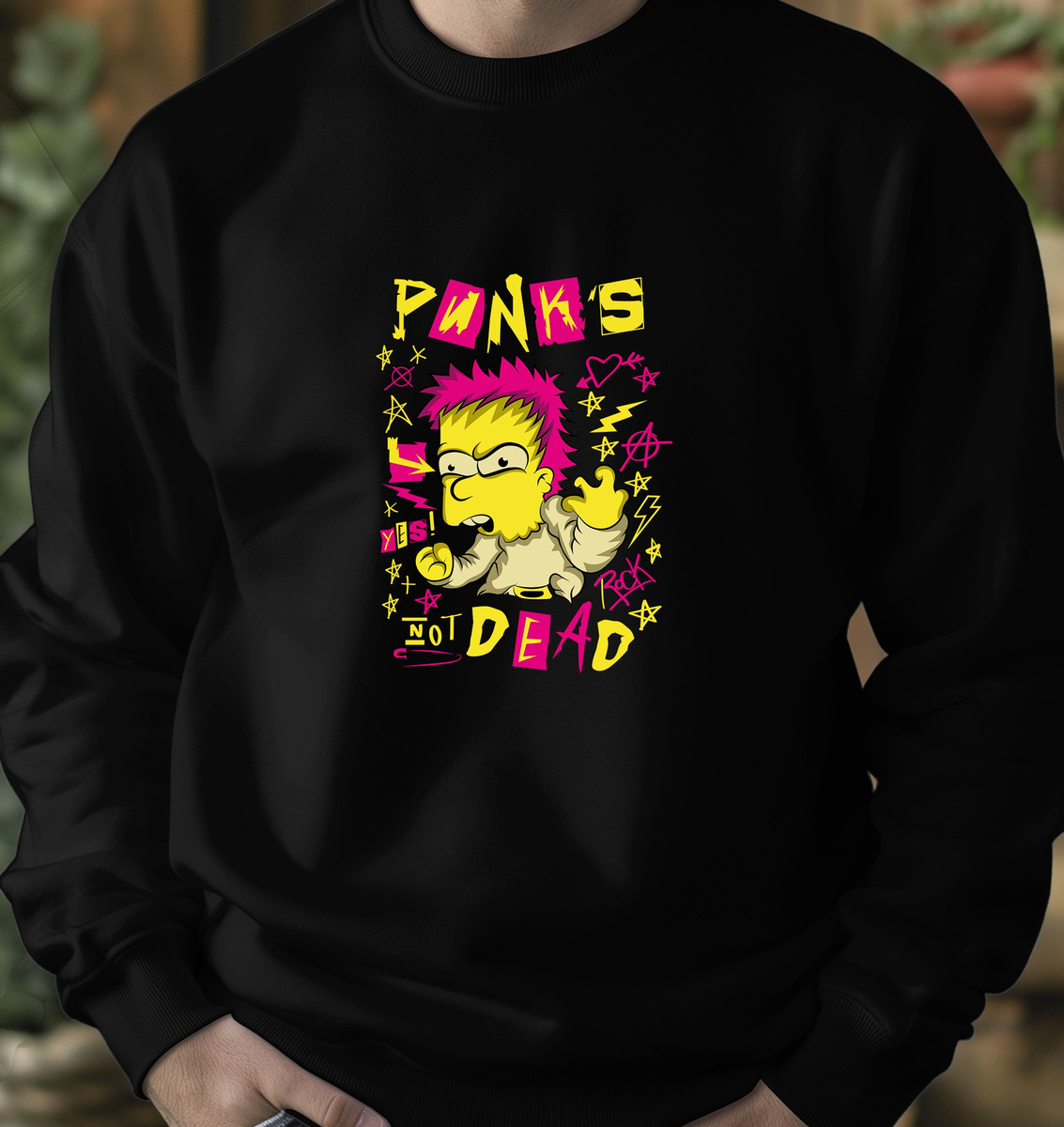 Buzo Bart Punks Not Dead Memoestampados - Imagen 3