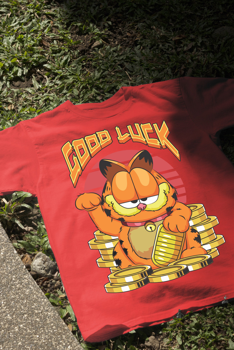 Remera: Good Luck Garfield Memoestampados - Imagen 24