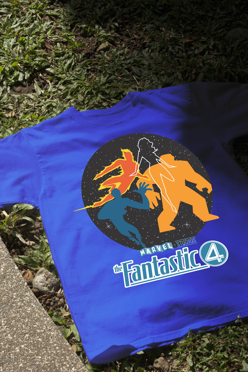 Remera: Los 4 Fantasticos Siluetas Memoestampados - Imagen 9