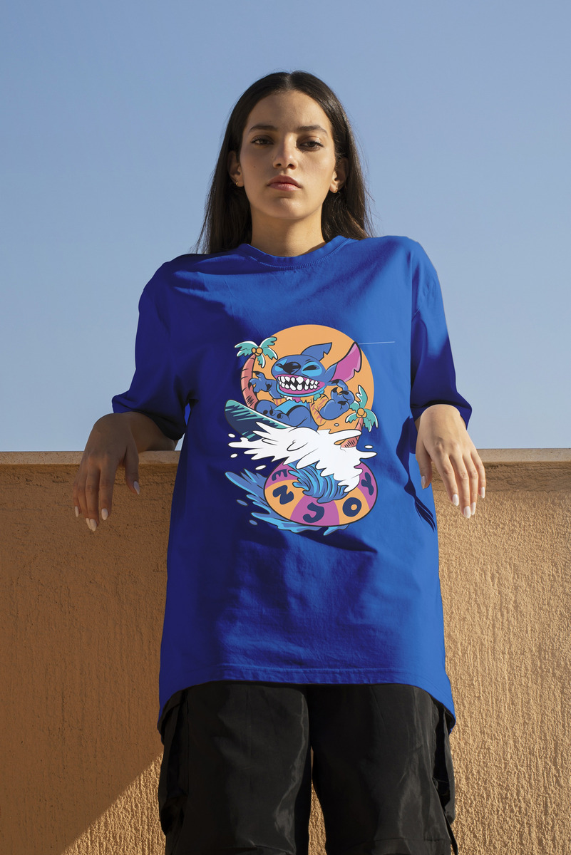 Remera: Stitch Surf Memoestampados - Imagen 8
