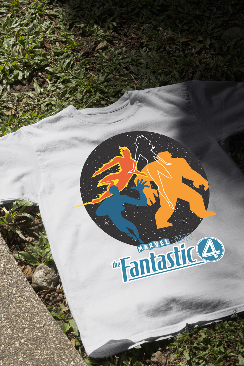 Remera: Los 4 Fantasticos Siluetas Memoestampados - Imagen 15