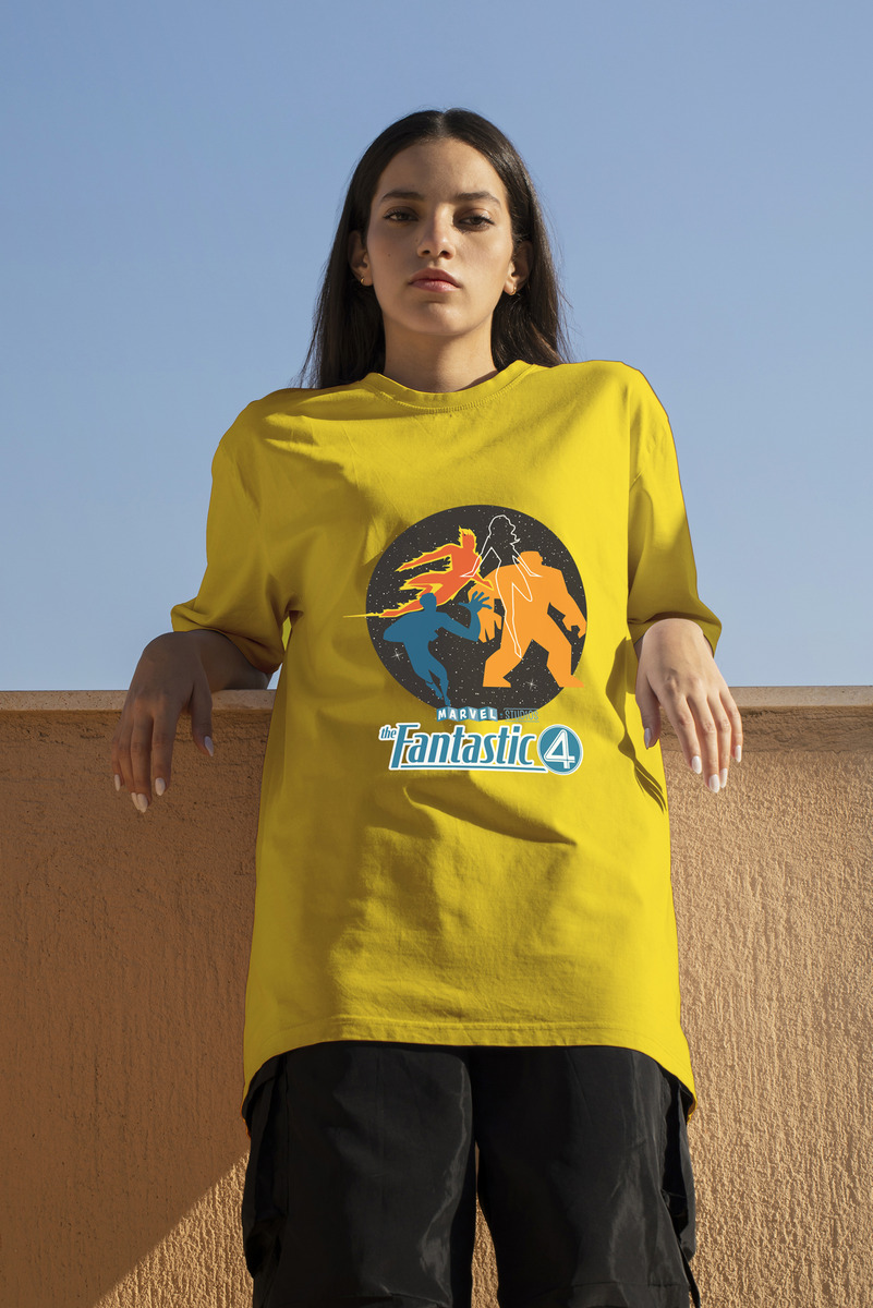 Remera: Los 4 Fantasticos Siluetas Memoestampados - Imagen 5