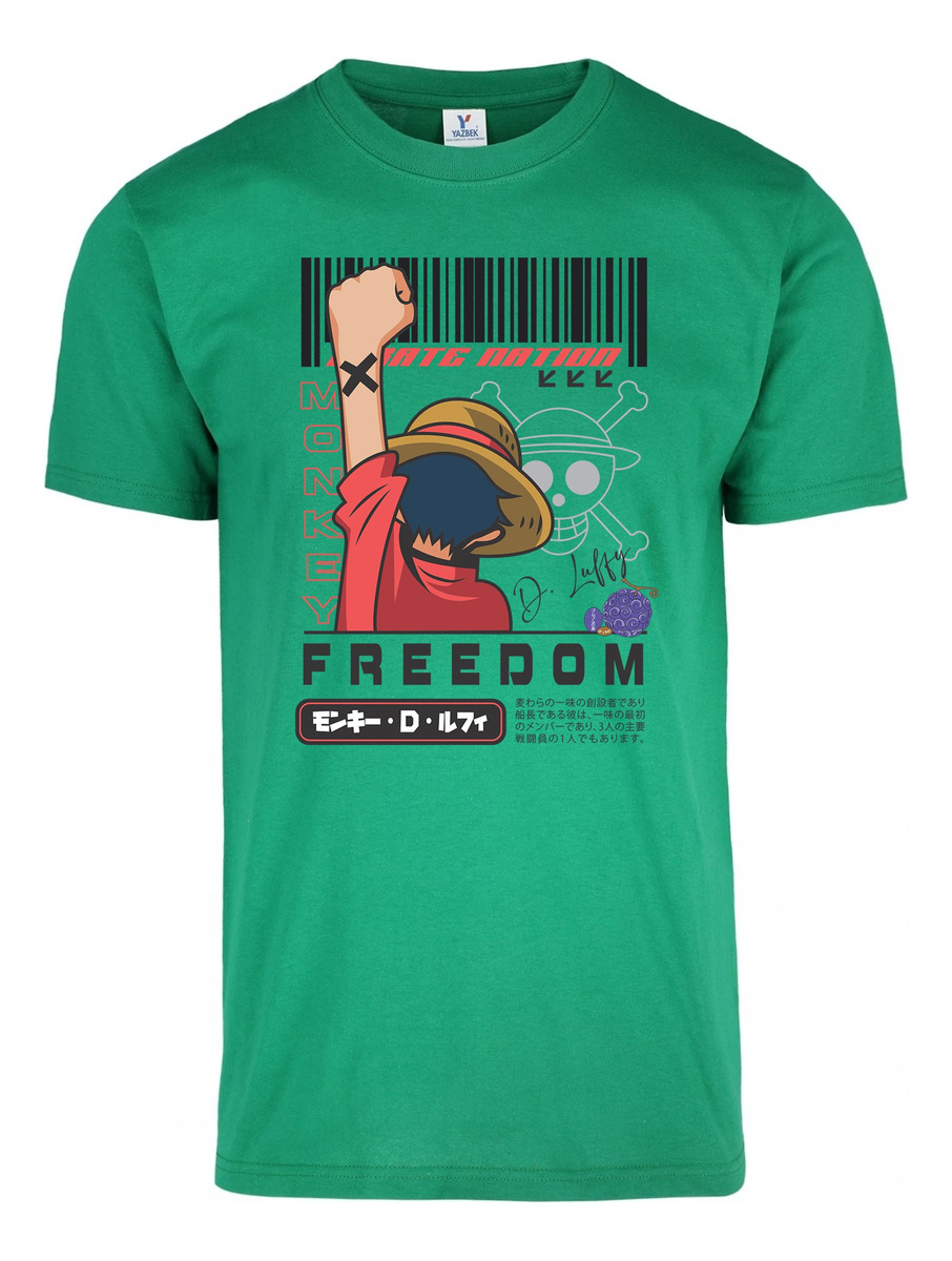 Remera: Luffy Pirate Nation Freedom Memoestampados - Imagen 26
