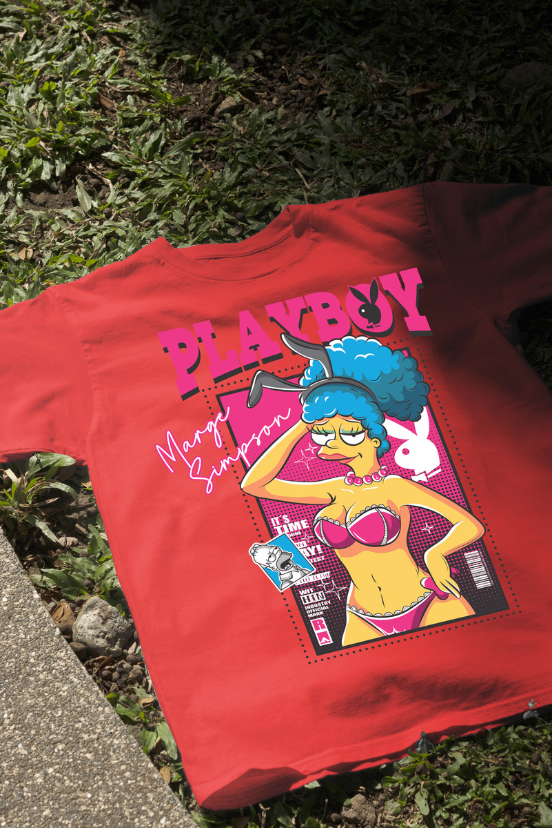 Remera: Marge Simpson Play Boy Memoestampados - Imagen 18