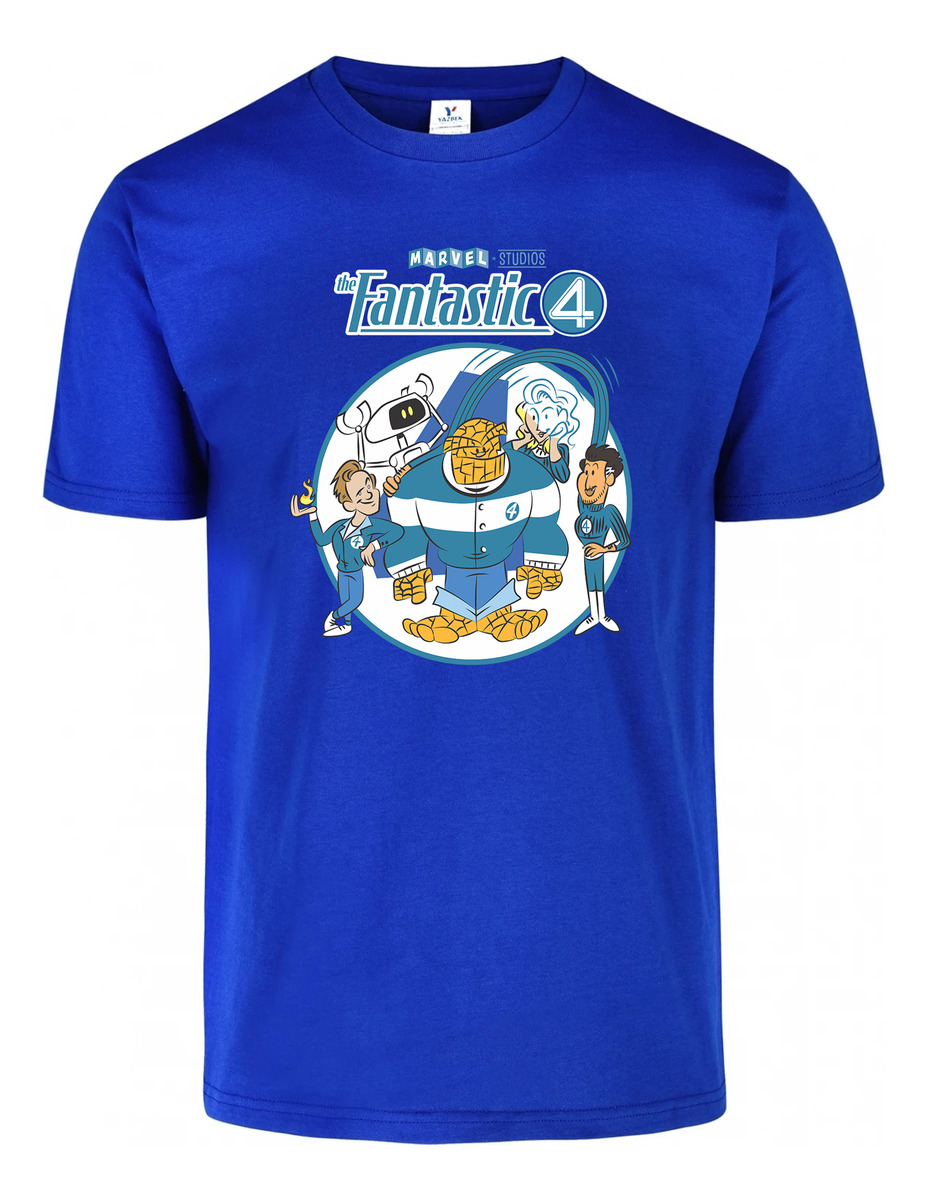 Remera: 4 Fantasticos Cartoon Memoestampados - Imagen 8