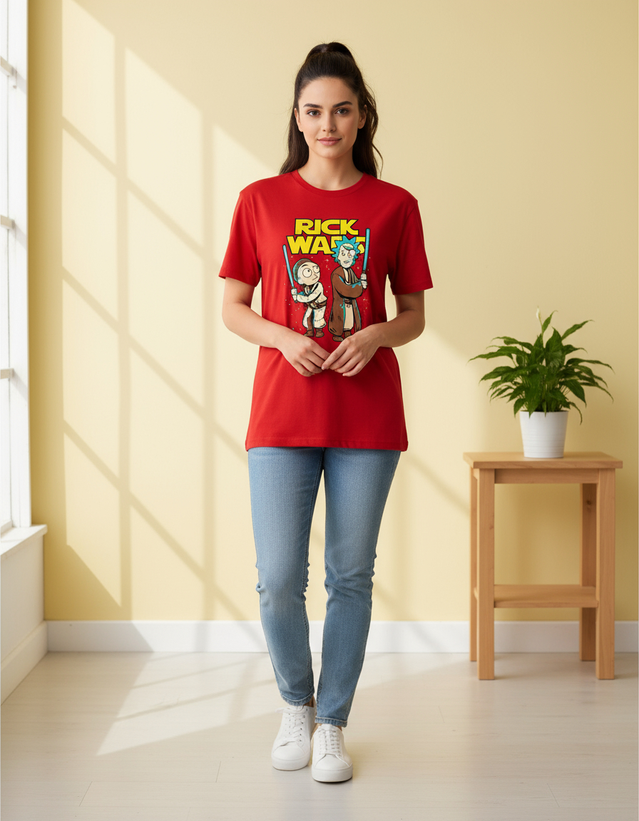 Remera: Rick Morty Star Wars Memoestampados - Imagen 18
