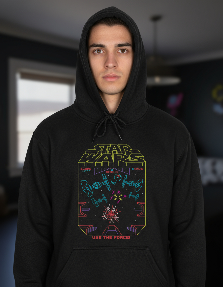 Canguro Star Wars Use The Force Lineal Memoestampados
