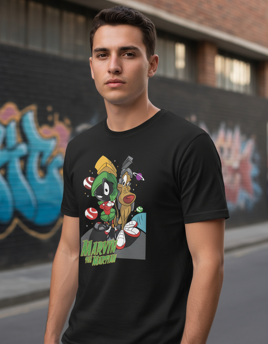 Remera: Marvin The Martian Memoestampados
