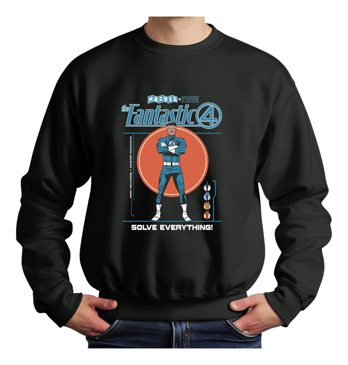 Buzo 4 Fantasticos Reed Richards Memoestampados - Imagen 2
