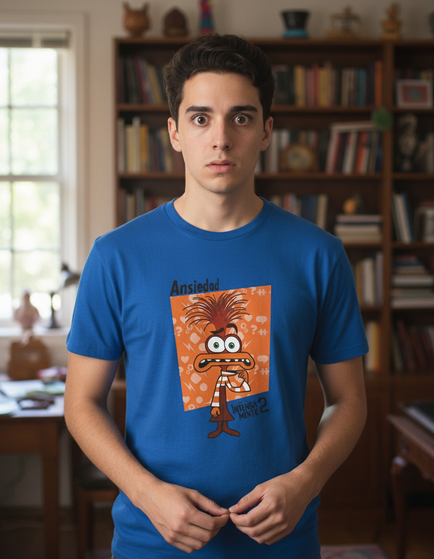 Remera: Intensamente 2 Ansiedad Memoestampados - Imagen 5