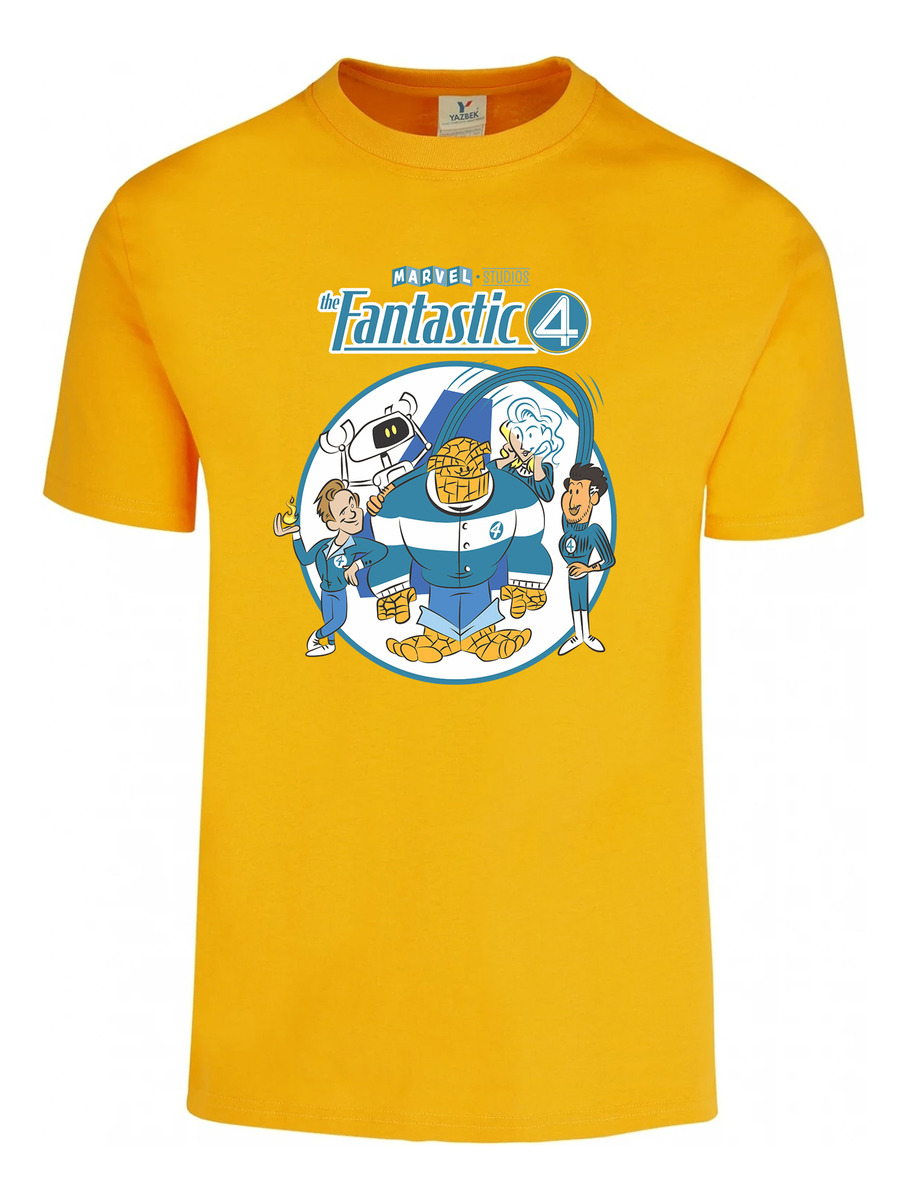 Remera: 4 Fantasticos Cartoon Memoestampados - Imagen 5